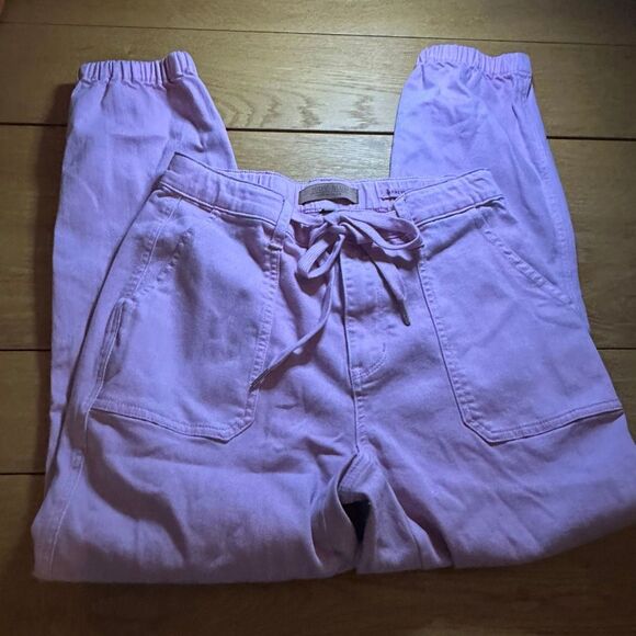 Judy Blue High Waist Garment Dyed Pink Jogger Denim 7/28 - Picture 3 of 11